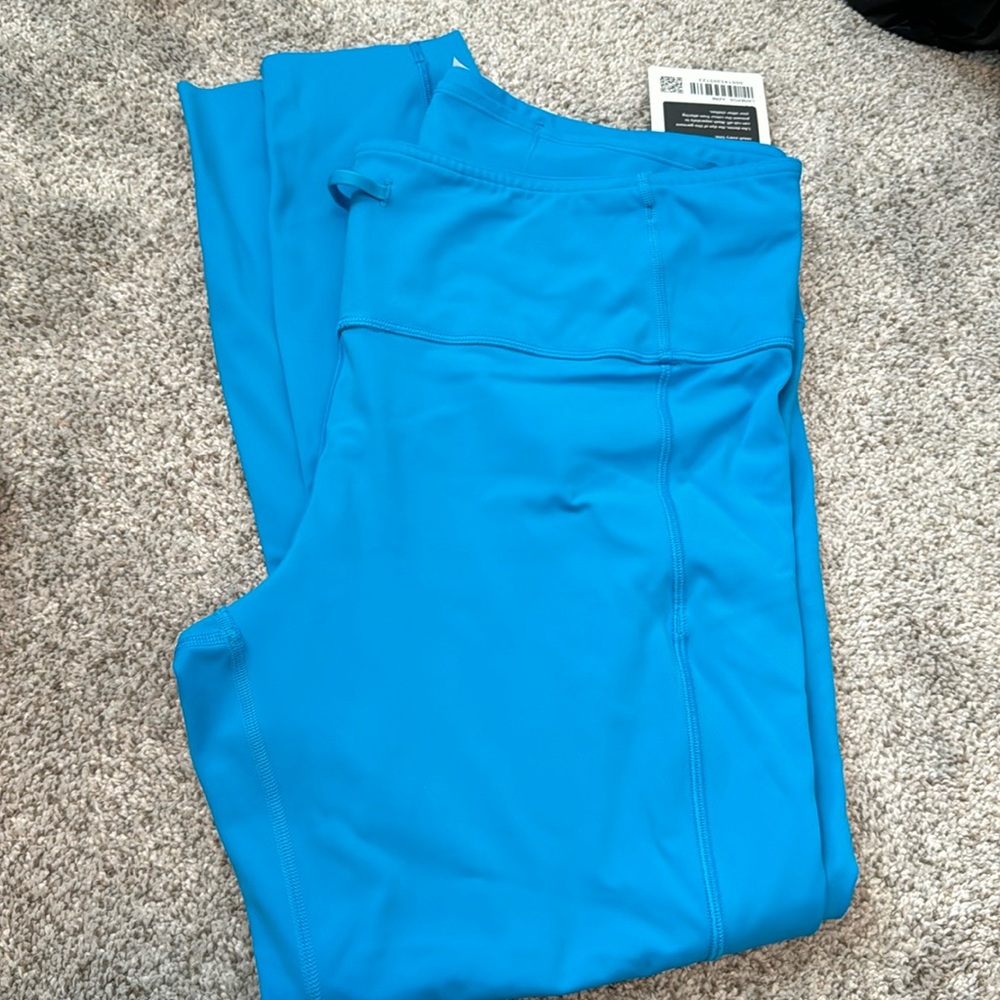 NWT lululemon fast and free 25” size 14 neon wash